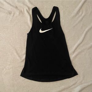 Nike Black Tank Top with White Logo